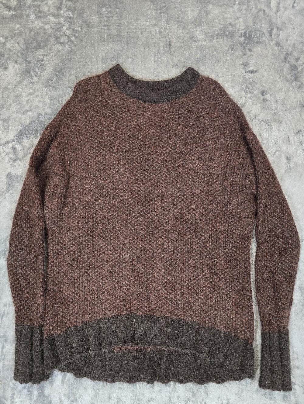 Banana Republic Italian Yarn Alpaca Blend Sweater Size Small Fits Medium Brown